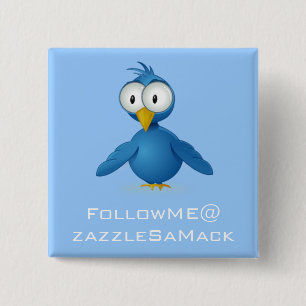 Twitter 後を追 Me @ Your User Name 缶バッジ