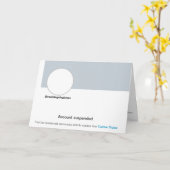 Twitter Banユーモアおもしろいジョーク誕生日カード カード (黄色い花)