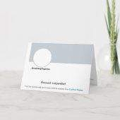 Twitter Banユーモアおもしろいジョーク誕生日カード カード (正面)