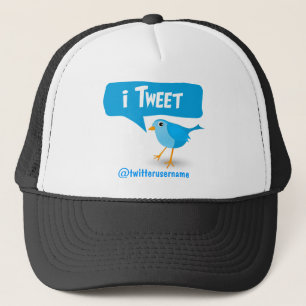 Twitter Cute Blue Bird Hat キャップ