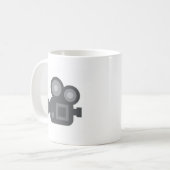 Twitter Emoji - Camera film making コーヒーマグカップ (正面左)