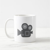 Twitter Emoji - Camera film making コーヒーマグカップ (左)