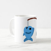 Twitter emoji - Fishing コーヒーマグカップ (正面左)