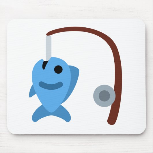 Twitter emoji - Fishing マウスパッド (正面)