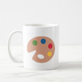 Twitter emoji - Palette Painting コーヒーマグカップ (左)