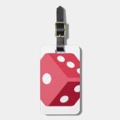 Twitter emoji - Red dice ラゲッジタグ (正面縦)