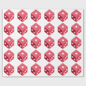 Twitter emoji - Red dice ラッピングペーパー (フラット)