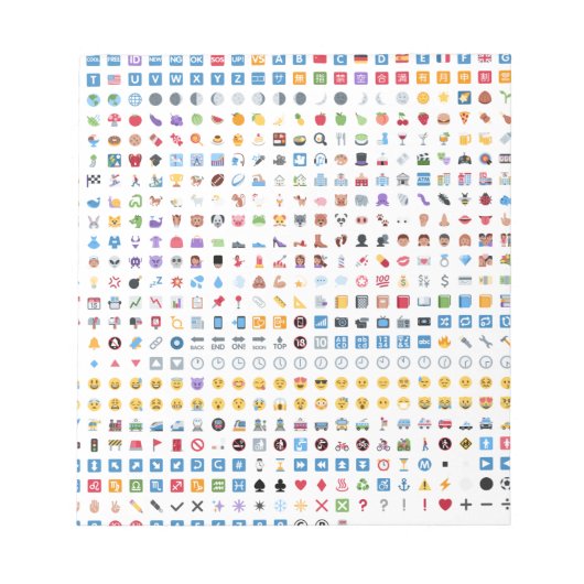 Twitter Emoji (Twemoji) ノートパッド (正面)