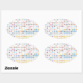 Twitter Emoji (Twemoji) 楕円形シール (シート)