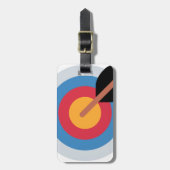 Twitter Emoticon - target archery ラゲッジタグ (正面縦)