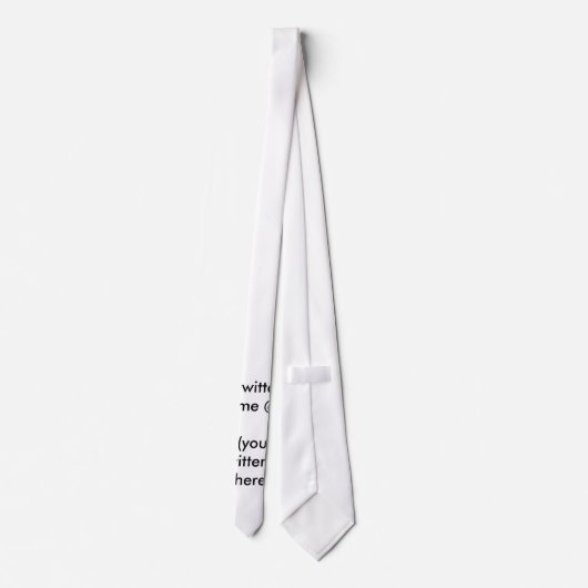 twitter me @ （twitter IDはこちら）ザ・ミュージアム ネクタイ (裏面)