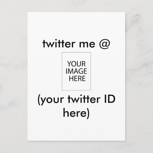 twitter me @ （twitter IDはこちら）ザ・ミュージアム ポストカード (正面)