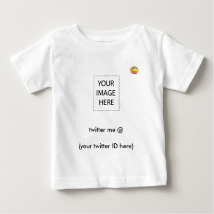 twitter me @ (twitter IDはこちら)ドルフィンデザイン ベビーTシャツ