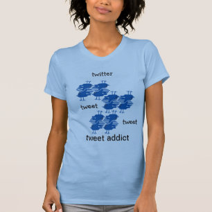 twitter tweet tweet addict tシャツ