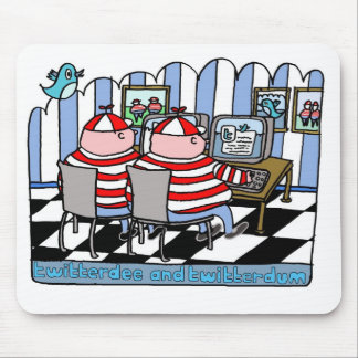 Twitterdeeおよびtwitterdum マウスパッド