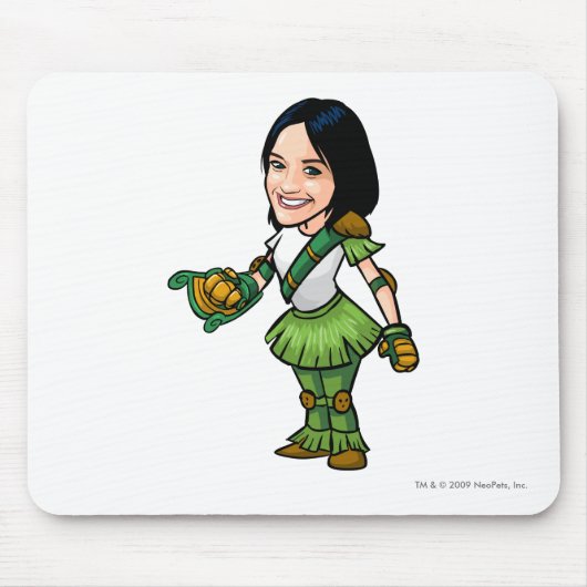 Twitterpateのミステリー島のスタッフプレーヤー マウスパッド (正面)