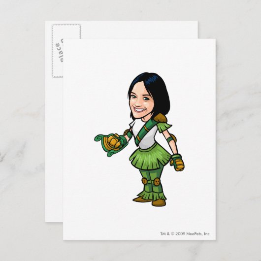 Twitterpateミステリーアイランドのスタッフプレーヤー ポストカード (正面/裏面)