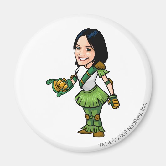 Twitterpateミステリーアイランドのスタッフプレーヤー マグネット (正面)