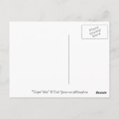 "Twizted White" ポストカード (裏面)