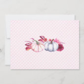 TWOで野生の2番目の誕生日招待状とカボチャ 招待状 (裏面)