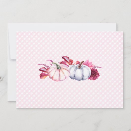 TWOで野生の2番目の誕生日招待状とカボチャ 招待状 (裏面)