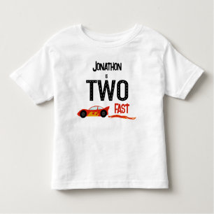 TWOファーストレーサーの二番目の誕生日パーティー トドラーTシャツ