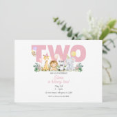 TWOワイルドサファリ誕生日招待状- 2nd誕生日 招待状 (スタンド正面)