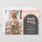 TWO クール Girl's Photo Skater招待状 招待状 (正面)