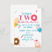 TWO スイート 招待状 (正面/裏面)