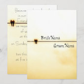 TWO -招待状 招待状 (正面/裏面)