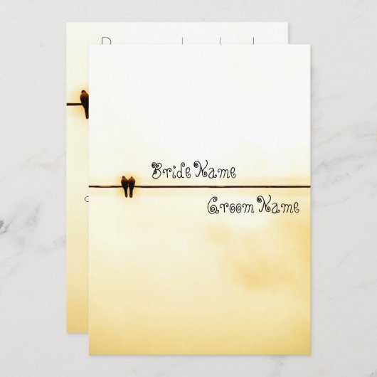 TWO -招待状 招待状 (正面/裏面)