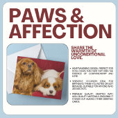 Two 最高の Friends CKCS Ruby And Blenheim Card カード