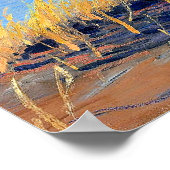 Two African Elephants at Watering Hole ポスター (角)