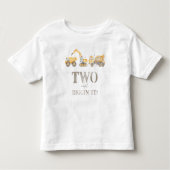 Two and Diggin' It建築誕生日Tシャツ トドラーTシャツ (正面)
