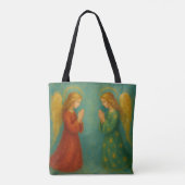 Two Angels Praying Tote Bag トートバッグ (裏面)