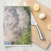 Two Anime Chickens Farmhouse Kitchen Towel キッチンタオル (四つ折り)