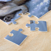 Two arctic wolves painting ジグソーパズル (側面)