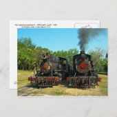 Two Baldwin steam locomotives ポストカード (正面/裏面)