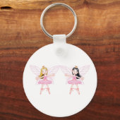 Two Ballerina Fairies Keychain キーホルダー (正面)