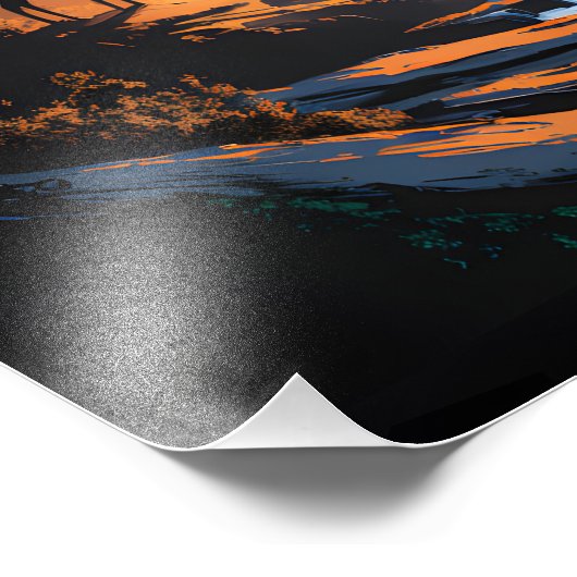 Two bears in the forest dark 4 フォトプリント            (角)