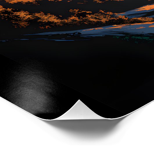 Two bears in the forest dark 4 ポスター (コーナー)