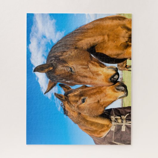 Two Beautiful Horses  ジグソーパズル (縦)