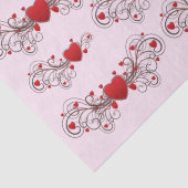 Two Become One Scrolled Hearts Pink 薄葉紙 (詳細)