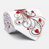 Two Become One Scrolled Hearts plain ネクタイ (ロール)