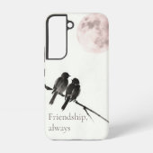 Two Birds Sumi-E | Friendship, Always | Samsung Galaxyケース (裏面)