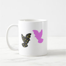 Two Birds Zodiac Mug • Celestial Twin Flight 