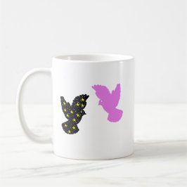 Two Birds Zodiac Mug • Celestial Twin Flight  コーヒーマグカップ