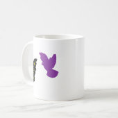 Two Birds Zodiac Mug • Dual Celestial Silhouette コーヒーマグカップ (正面左)