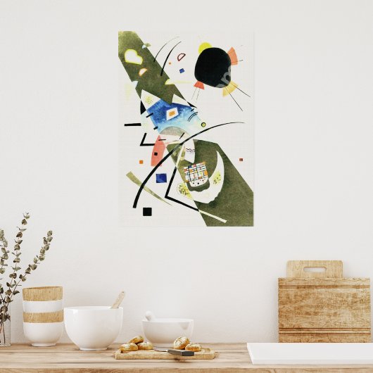 Two Black Spots - Kandinsky ポスター (キッチン)