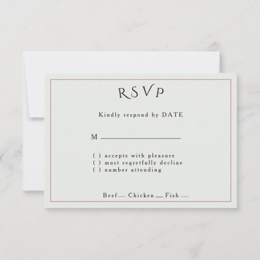 Two Brides Hand Drawn Pencil Illustration   出欠カード (裏面)